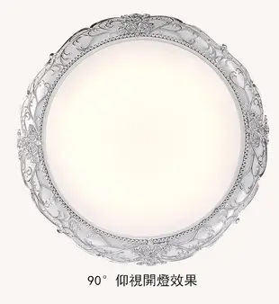 47cm 三色變光 燈 燈具110V 吸頂燈 臥室燈歐式復古家用房間燈簡歐美式圓形仿古主臥新款書房燈 (6.5折)