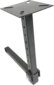 Okiyakusama Hitch Mount Vise Plate Hitch Vise Holder Steel Vehicles Hanging Device, Multifunctional Adjustment Height Heavy Duty