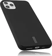 mumbi Case Compatible with iPhone 11 Pro Max Mobile Phone Case, Black with Grey Stripes