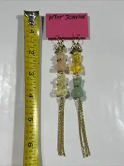 Rare Betsey Johnson Candyland gummy bear dangle earrngs