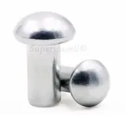 Pan Button Head Knurling Rivets Solid Aluminum Rivet Fasteners M3 M4 M5 M6