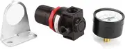 Baxnore Air Compressor Regulator Valve with Pressure Gauges, 0.05-0.85MPa Adjustable, G1/4 Thread for Pneumatic Tools Industrial Machinery