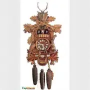 DOLD MT82 Live Animal Hunter 1 Day German Cuckoo Clock