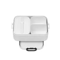 在飛比找PChome24h購物優惠-荷蘭 Mepal 分隔方形餐盒M-白