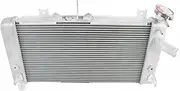 ZX-4R ZX-4RR Cooling Water Cooler Radiator Compatible With Kawasaki ZX 4R 4RR 2023 2024 ZX4R ZX4RR Motorcycle CNC Accessories(Silver)