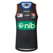 NRL 2025 Training Singlet - Newcastle Knights - Black - Adult