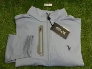 Ralph Lauren RLX Performance Quarter Zip Golf Pullover C.C. Logo Blue Large
