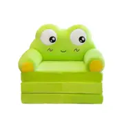 Catzon Cute Cartoon Kids for Toddler 2 in 1 Comfy Fold Out Couch Bed-Frog1