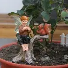 Miniature Fairy Garden Statue Squirrel Fairy Miniature Landscape Ornament