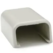 Hellermann Tyton TSR1FW-36 End Cap, 3/4", PVC, Office White (Pack of 10)
