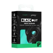 Palms Off Blackout Deck Sleeves - Turquoise