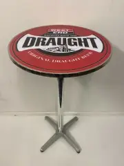 WEST END DRAUGHT SOUTH AUSTRALIAN BEER PREMIUM BAR TABLE ADJUSTABLE HEIGHT