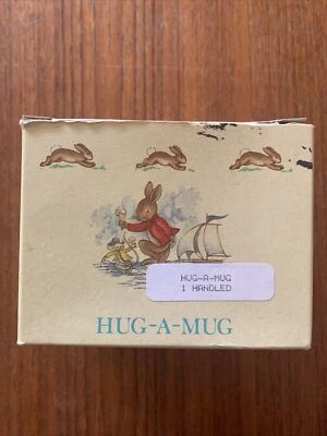 Vintage (1987) Royal Doulton Bunnykins Hug a Mug 1 Handle