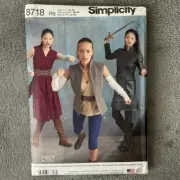 Sewing Pattern Simplicity 8718 Sz 14-22 Kids Child Medieval Renaissance Cosplay