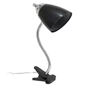 Simple Designs Flossy Flexible Gooseneck Clip Light Desk Lamp