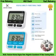 Multi-Function Kitchen Digital Timer Magnetic Countdown 12 Hour Cooking Alarm