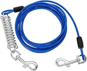 GRIRIW Outdoor Dog Leash Swivel Hooks Heavy Duty Bungee Tie Out Shockproof Spring Supplies for Yard Park Events