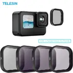TELESIN ND CPL 相機鏡頭濾鏡套件,適用於 GOPRO HERO 9/10/11/12 GP-FLT-903