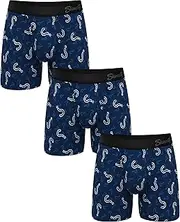 [Shinesty] Hammock Support Mens Boxer Briefs | Underwear Flyless | 3 Pack