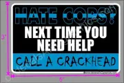 TRUMP 2020 STICKER HATE COPS THIN BLUE LINE MAGA DEPLORABLE DECAL