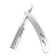 3Pcs Foldable Straight Edge Manual Razor Hairdressing Beard Barber Shaver Men Cleaning Household