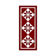Red Star Table Runner Quilt Pattern -Measures 23" x 57" Quilt Woman