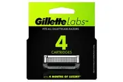Gillette Labs razor blade refills, compatible with GilletteLabs with Exfoliating Bar and Heated Razor, 5 blades, 4 count