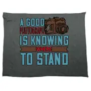 A Good Photograph Is Knowing Where To Stand Towels Microfiber Gym Sports Towel