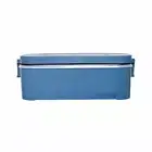 THANKO Rice Cooker for one person Ultra-high-speed lunch box Indigo
