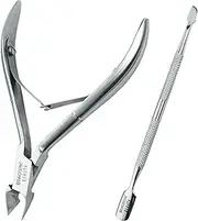 Professional Cuticle Cutter & Pusher Trimmer Manicure Tools with Double Spring– Perfect Nail Care Tool for Manicure & Pedicure Beauty at Home/Spa/Saloon