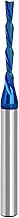 Yakamoz 1/4 Inch Shank Solid Carbide Downcut Spiral Router Bit, Nano Blue Coated, 1/4" Cutting Diameter, 1-1/8" Cutting Length, CNC Milling Cutter for Wood Mortises Carving Engraving