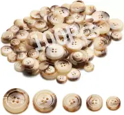 Sewing Buttons - Craft Buttons, 5 Sizes of 100 Pcs Versatile Buttons for Sewing,