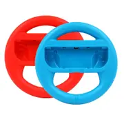 2pcs SND-399 Switch Game Steering Racing Handle Steer Wheel Holder For Nintend Switch NS Joy-Con Controller-Blue&Red