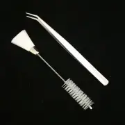 Lint Brush + Bent Tweezer Overlocker Companion