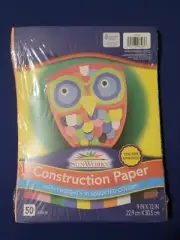 Sunworks Construction Paper, Heavyweight 50 Sheets 10 Assorted Colors 9" X 12"