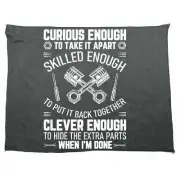 Curious Skilled And Clever Car Auto Truck Mechanic Sports Sweat Towels Towel