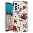 For Samsung Galaxy A23 5g A52 A53 TPU Case Cover+Glass(Color Roses)