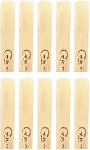 ARY Bb Tenor Saxophone Sax Reeds Strength 3.0 for Beginners, 10pcs/ Box Multicolor458 Strength 3.0