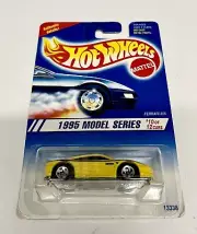 Hot Wheels Yellow Ferrari 355 #350, 1995 Model Series #10 of 12