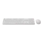 RAPOO X260S Wireless Optical Mouse/Keyboard Black White [X260S-WHITE]