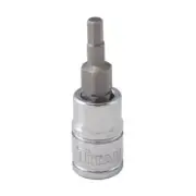 Titan 15653 Hex Bit Socket, 1/4" Drive, 1/8", SAE, Chrome Vanadium Steel