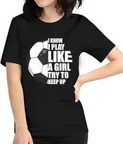 [Sumairah] I Know I Play Like A Girl Shirt School College Volleyball Girl T-Shirt
