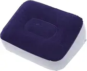 SHOWERORO 2pcs Inflatable Foot Rest Pad Comfortable Foot Support Pillow for Travel Office Car Home