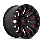 Fuel 1PC D829 Quake 20x9 5x114.3 1mm Gloss Black Milled Red Tint Wheel