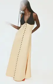 [Rosie Assoulin] Row, Row, Row Your Buttons Dress