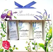 Crabtree & Evelyn Lavande Bath Shower Body Lotion Body Cream Mini Trio