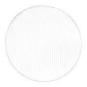 2pcs Round BBQ Grill Net 21.5" Dia Galvanized Iron Barbecue Mesh Mat