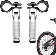 Bike Foot Pegs,Metal Universal Motorcycle Pedal Rests - Foldable Motorbike Frame Foot Pegs for Passenger, Bicycles, Scooters, Motorbikes Borato