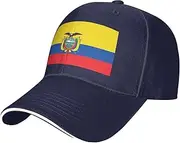 [SSIULUS] Flag of Ecuador Casquette Cap Hats,Trucker,Baseball Cap with Snapback,Perfect for Summer,Golf