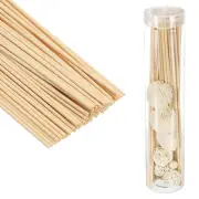 30CM/12Inch Reed Diffuser Stick, 50 Pack Refill Sticks with PET Bottle, Wood